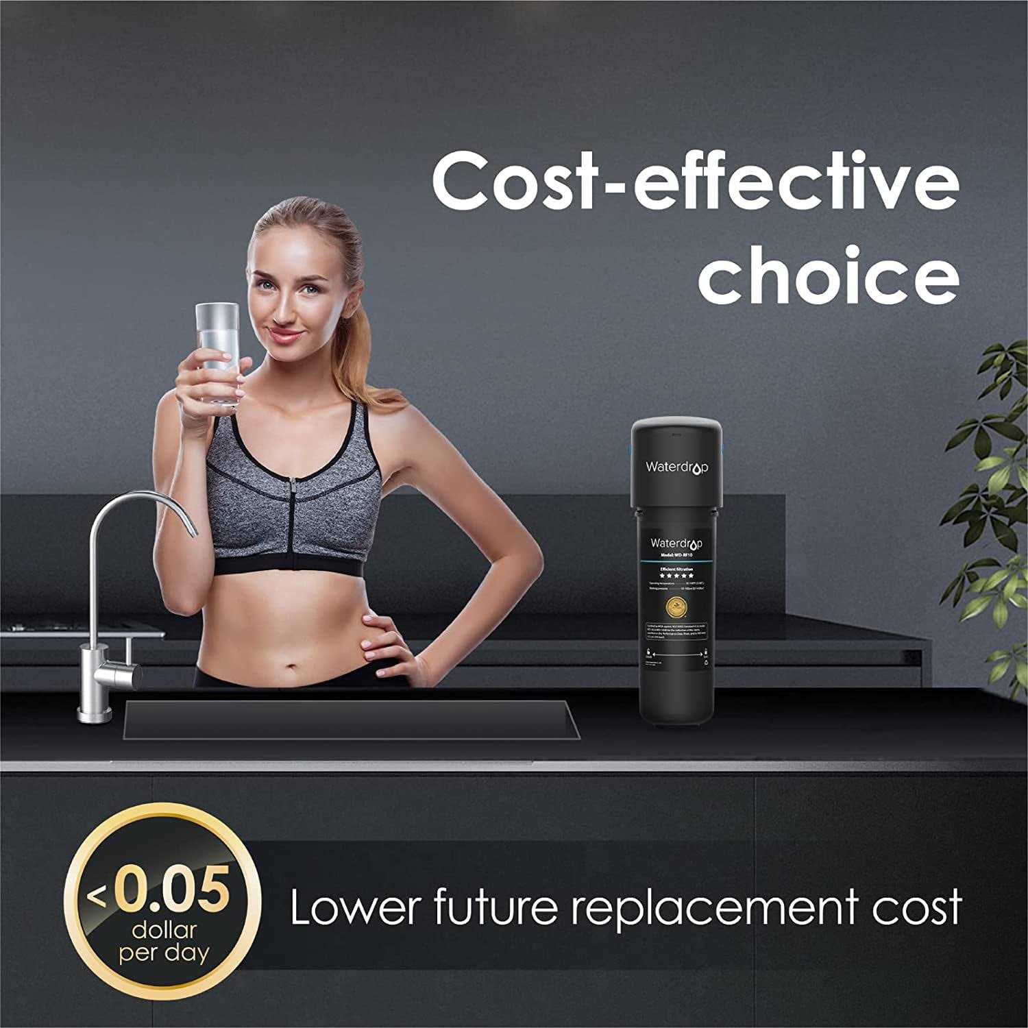 Waterdrop 10UB 8000 Gal. Under-Sink Water Filter System - MT - Mrs Treak