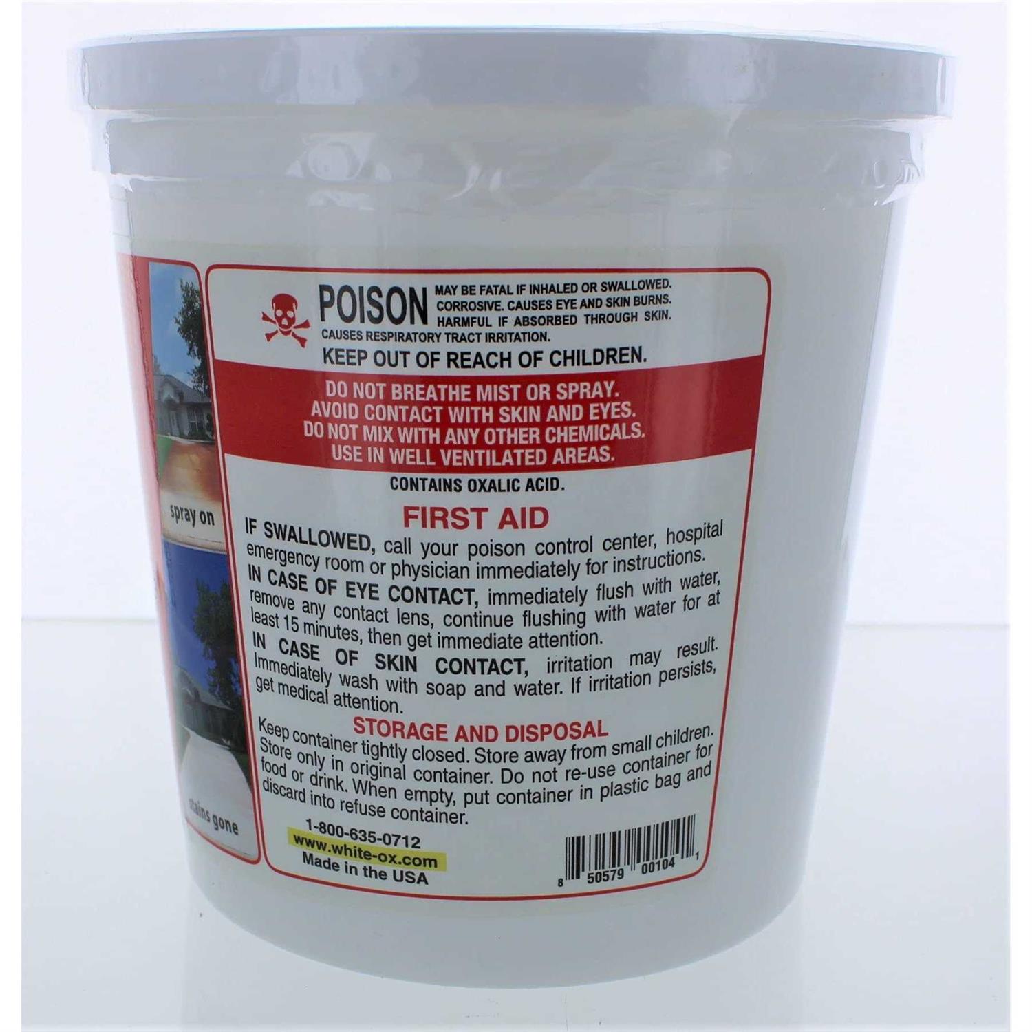 White Ox 16 oz Rust Remover 1483205 - MT - Mrs Treak