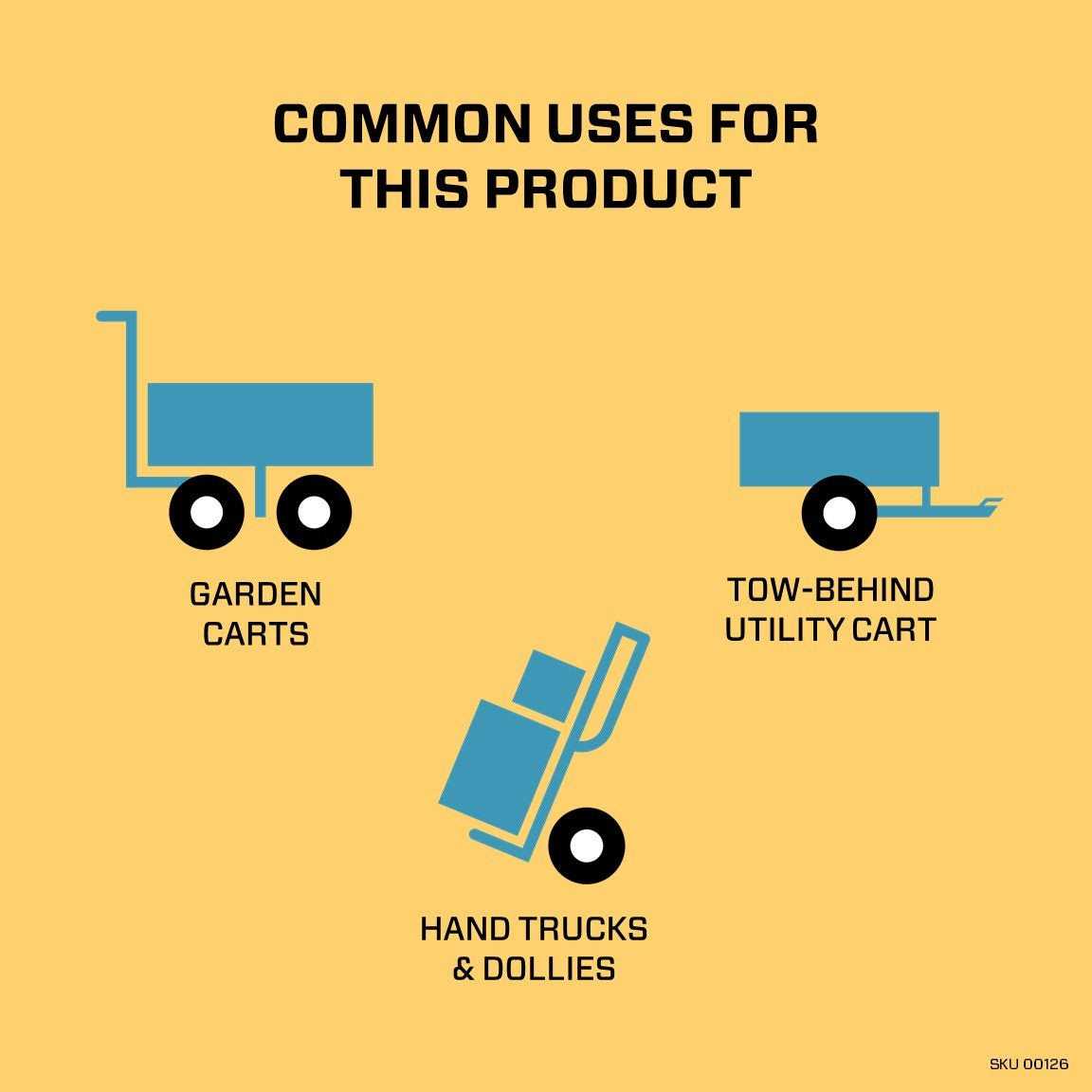 Marastar 00090 Flat-Free Polyurethane Foam Wheel - MT - Mrs Treak