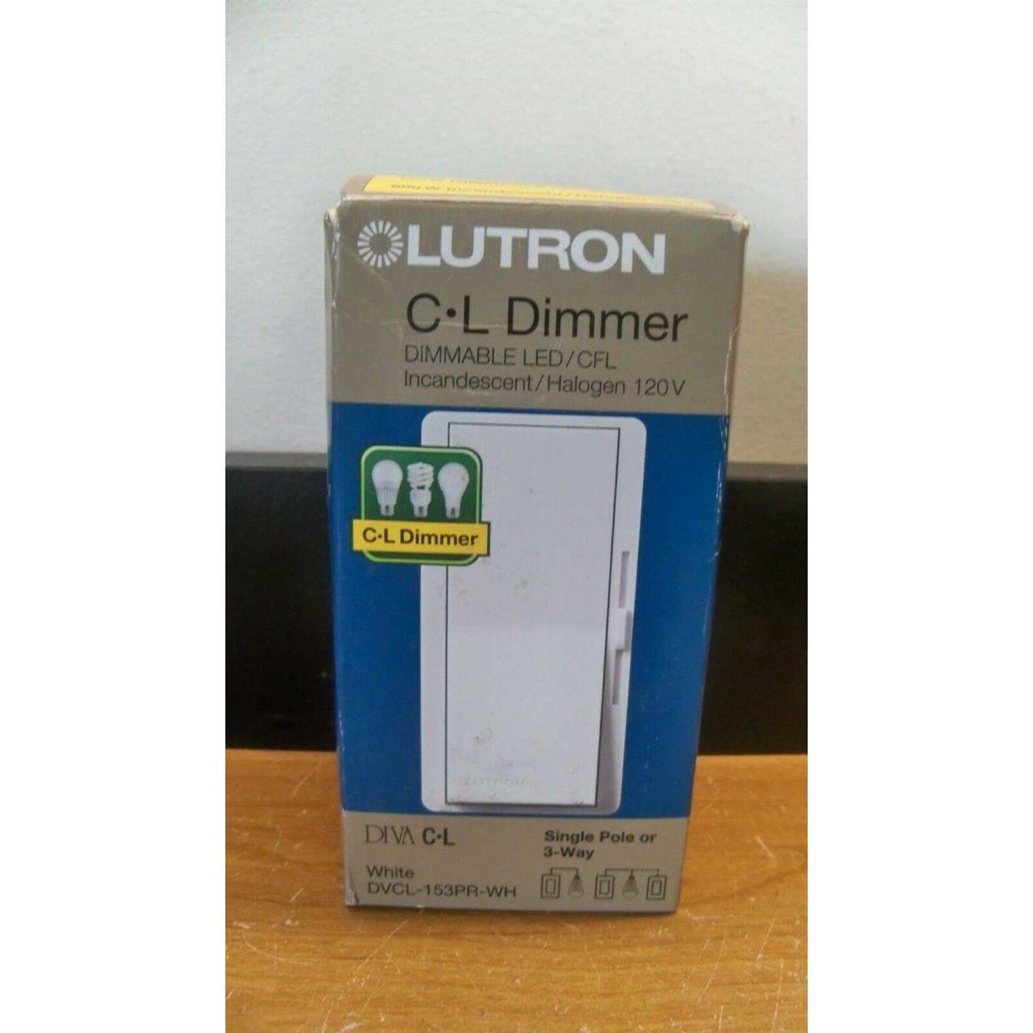 Lutron Diva CFL/LED Dimmer DVWCL-153PH-WH - MT - Mrs Treak