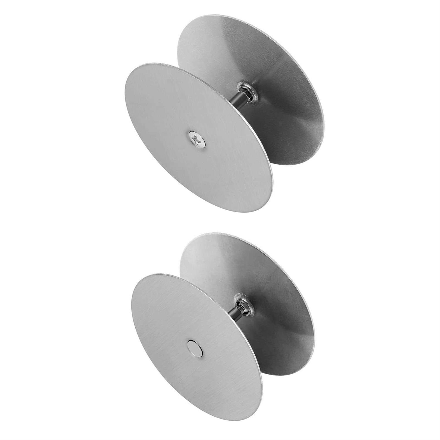 NAUBEA 1 Pack Door Knob Hole Cover Plate 2 5/8 diameter round deadbolt Cover Plate - MT - Mrs Treak