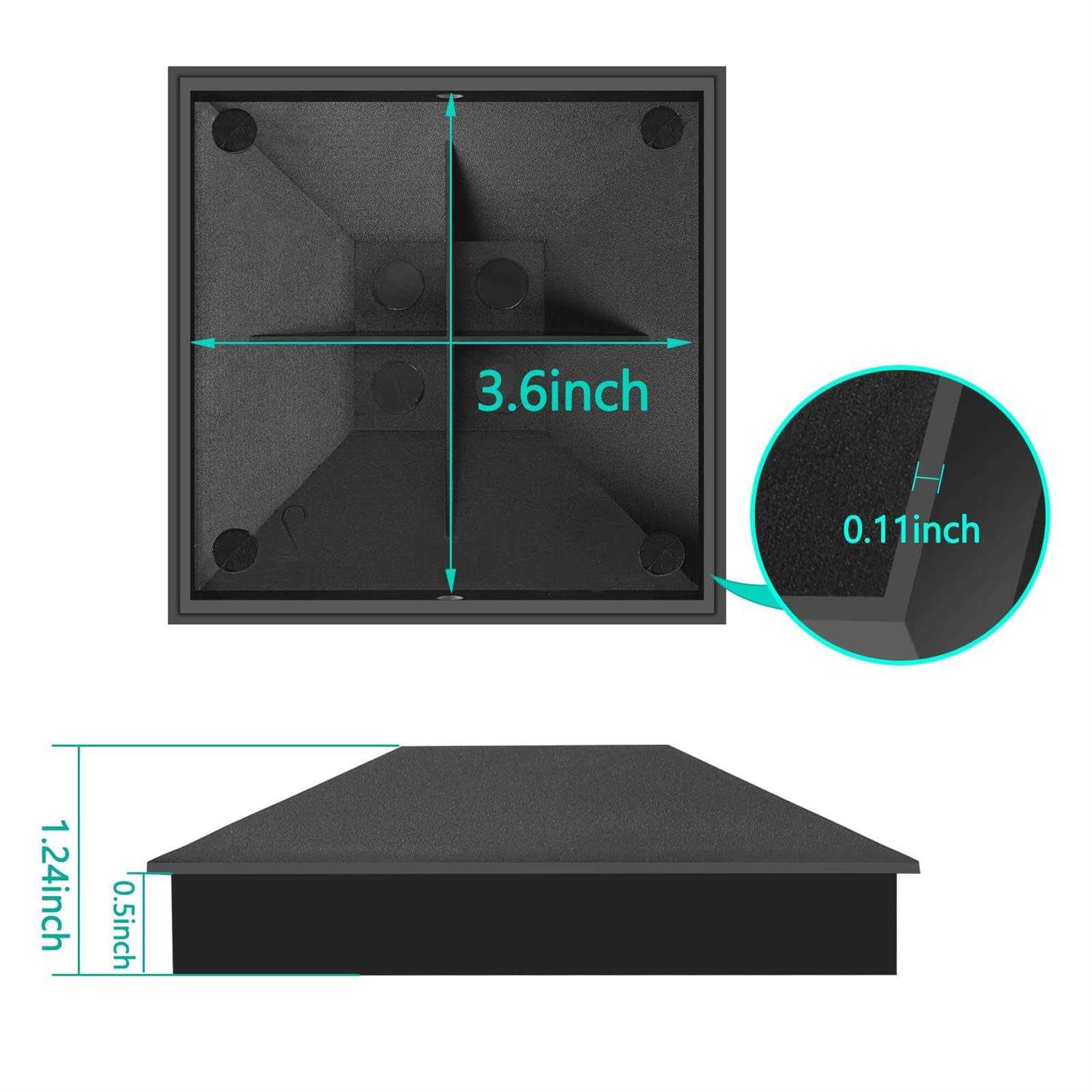 Eapele 4X4 Wood Fence Post Caps, PP Plastic Water-Proof UV-Proof, Keep Post from Cracking and Rotting - MT - Mrs Treak