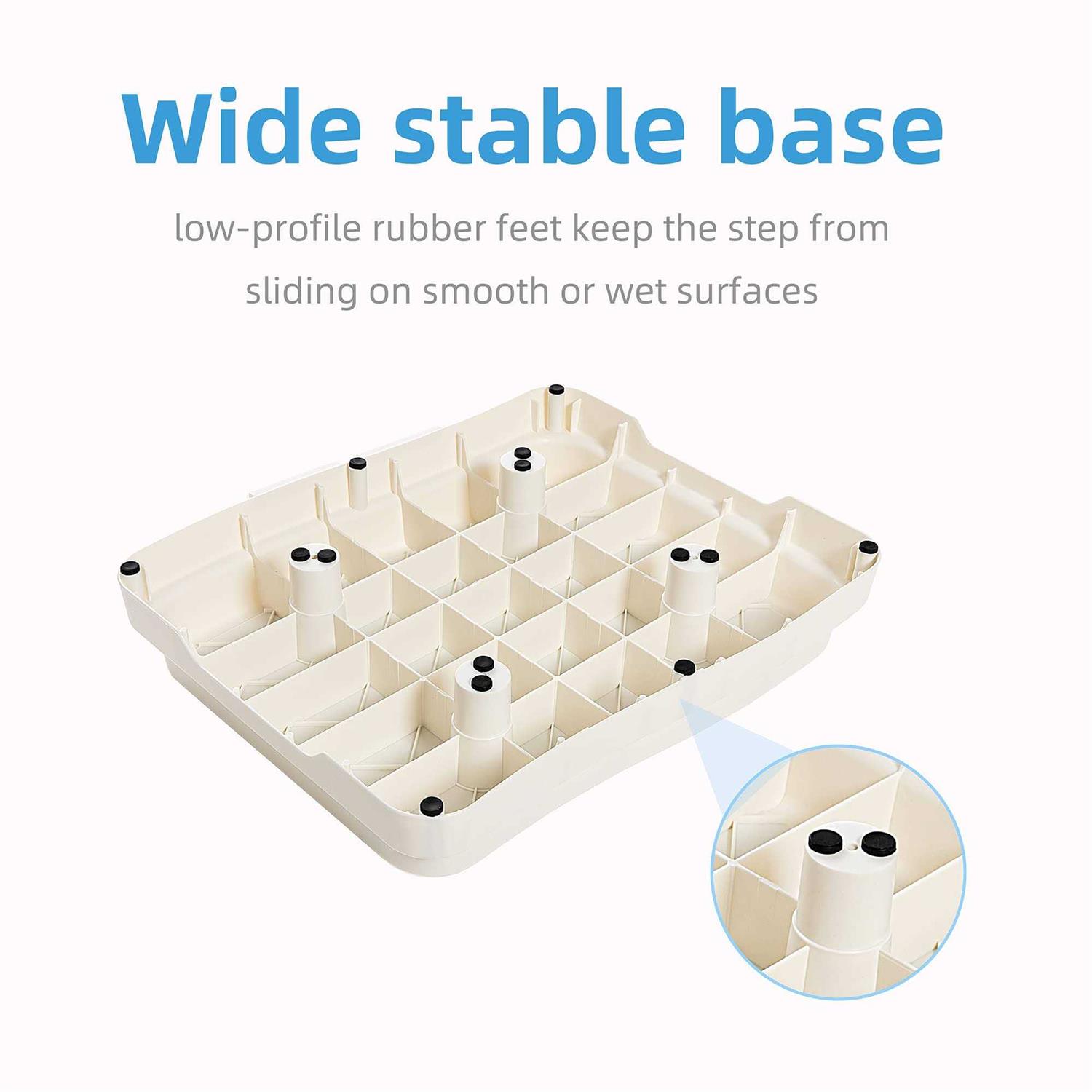 Wefaner Bath Step Stackable Bathtub Non Slip Safety Step Stool - MT - Mrs Treak