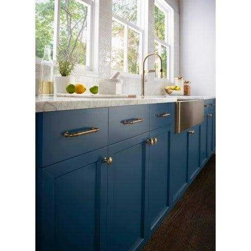 Top Knobs Chareau TK322BSN Reeded Pull - MT - Mrs Treak