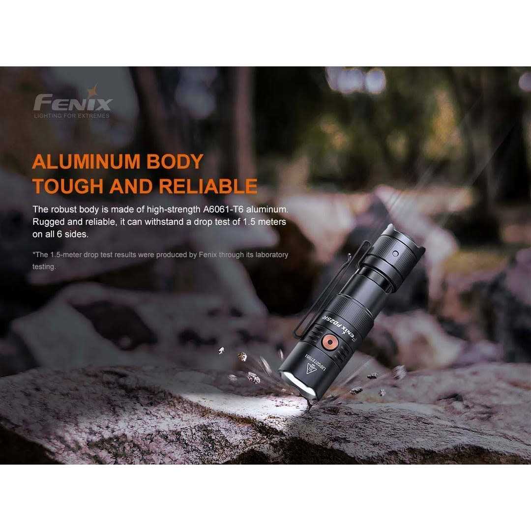 Fenix PD25R Rechargeable EDC Flashlight - MT - Mrs Treak