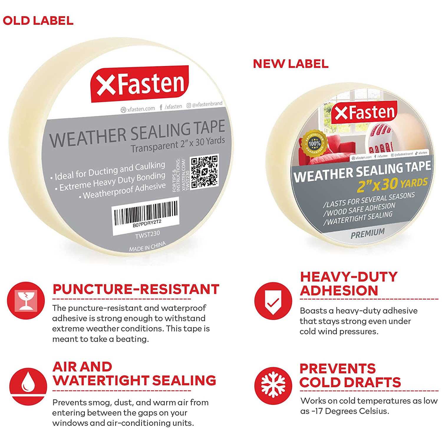 Xfasten Thermal Double-Sided Adhesive Tape 1 Inch x 90 Feet High Thermal Conductivity and Electrical Insulating Thermal Tape for Led Strips 3d Printin - MT - Mrs Treak