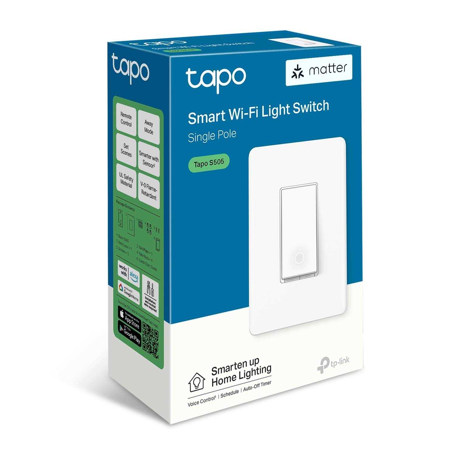 Matter Smart Light Switch TAPO TAPO S505 - MT - Mrs Treak
