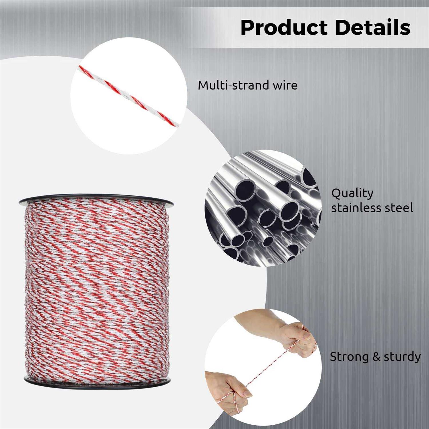 Electric Fence Netting/Temporary Fence Sheep Netting with 14 Posts 2 Spikes 3.6′ H x 164′ L for Sheep - MT - Mrs Treak