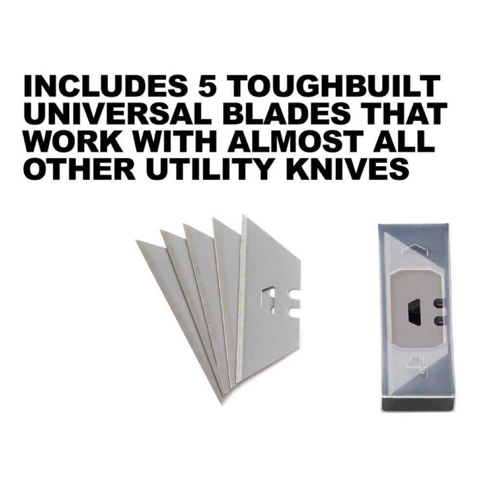 Toughbuilt Scraper Utility Knife with 5 Blades - MT - Mrs Treak