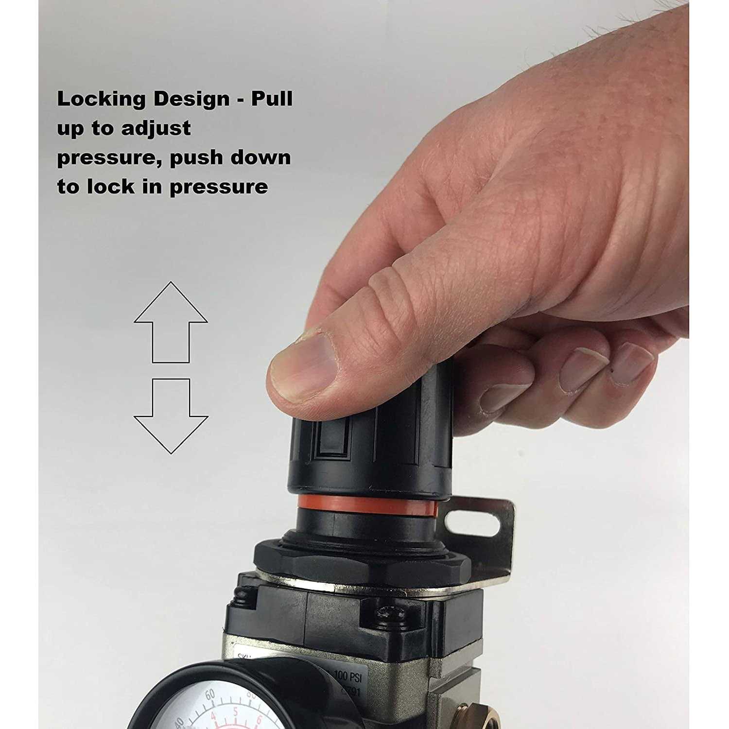 Primefit Filter Regulator Lubricator 3 in 1 Combo FRL3802G - MT - Mrs Treak