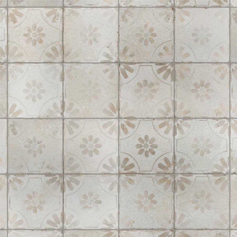 Merola Tile Kings Blume Sage 17-5/8 in. x 17-5/8 in. Ceramic Floor and Wall Tile - MT - Mrs Treak