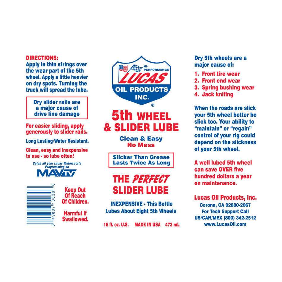 Lucas Oil 10027 Red N Tacky Grease - MT - Mrs Treak