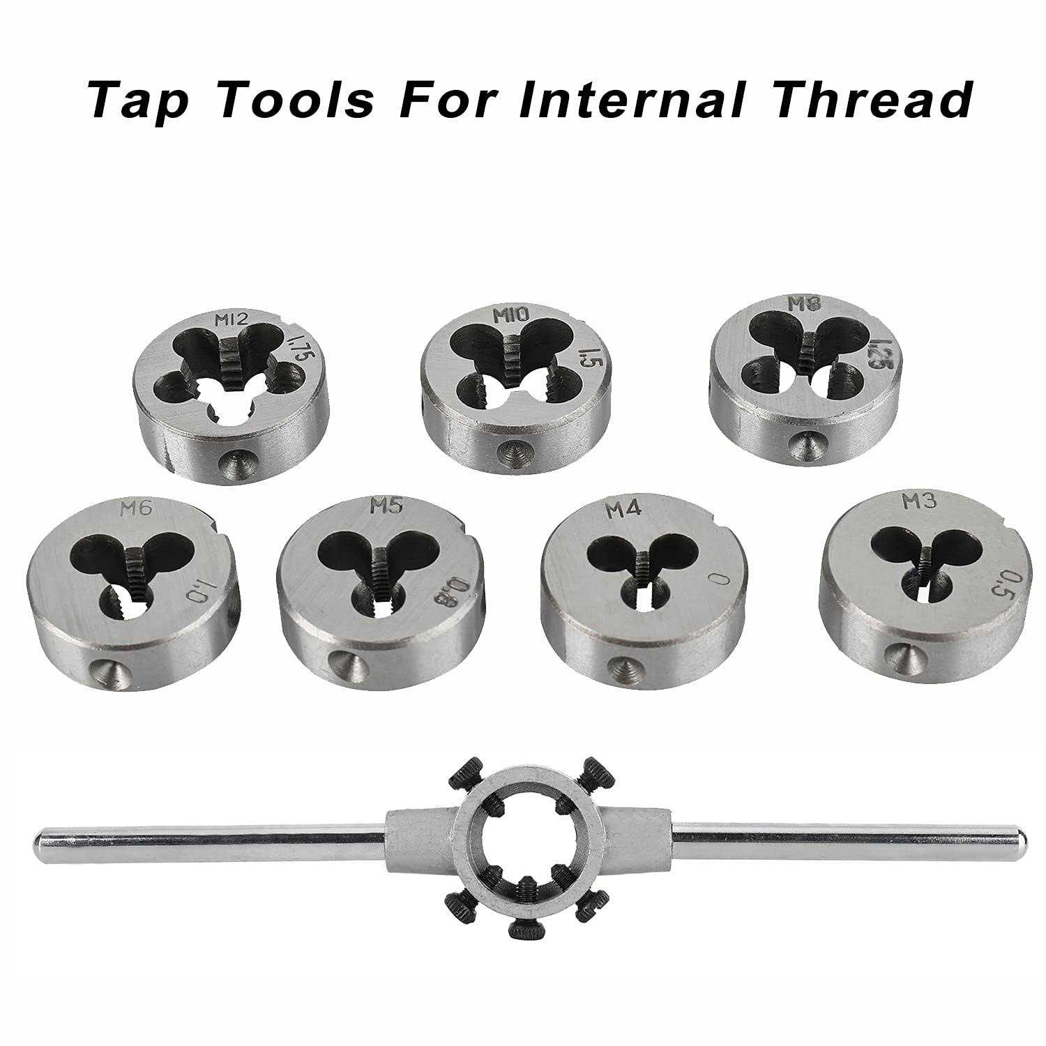 Toolly 32pcs Tap and Die Set Metric Hardened Steel Tool Set - MT - Mrs Treak