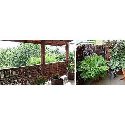 Master Garden Products 2 ft. H x 14 ft. L Reed Wood Fence Woven with Black Nylon Coated Wire - MT - Mrs Treak
