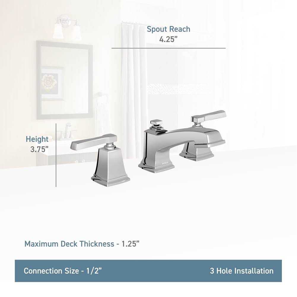 Moen Boardwalk Two-Handle Bathroom Faucet T6220 - MT - Mrs Treak
