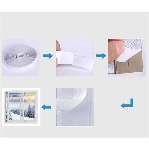 Wellco 63 in. Indoor Window Insulation Kit for Winter Keep Cold Out - MT - Mrs Treak