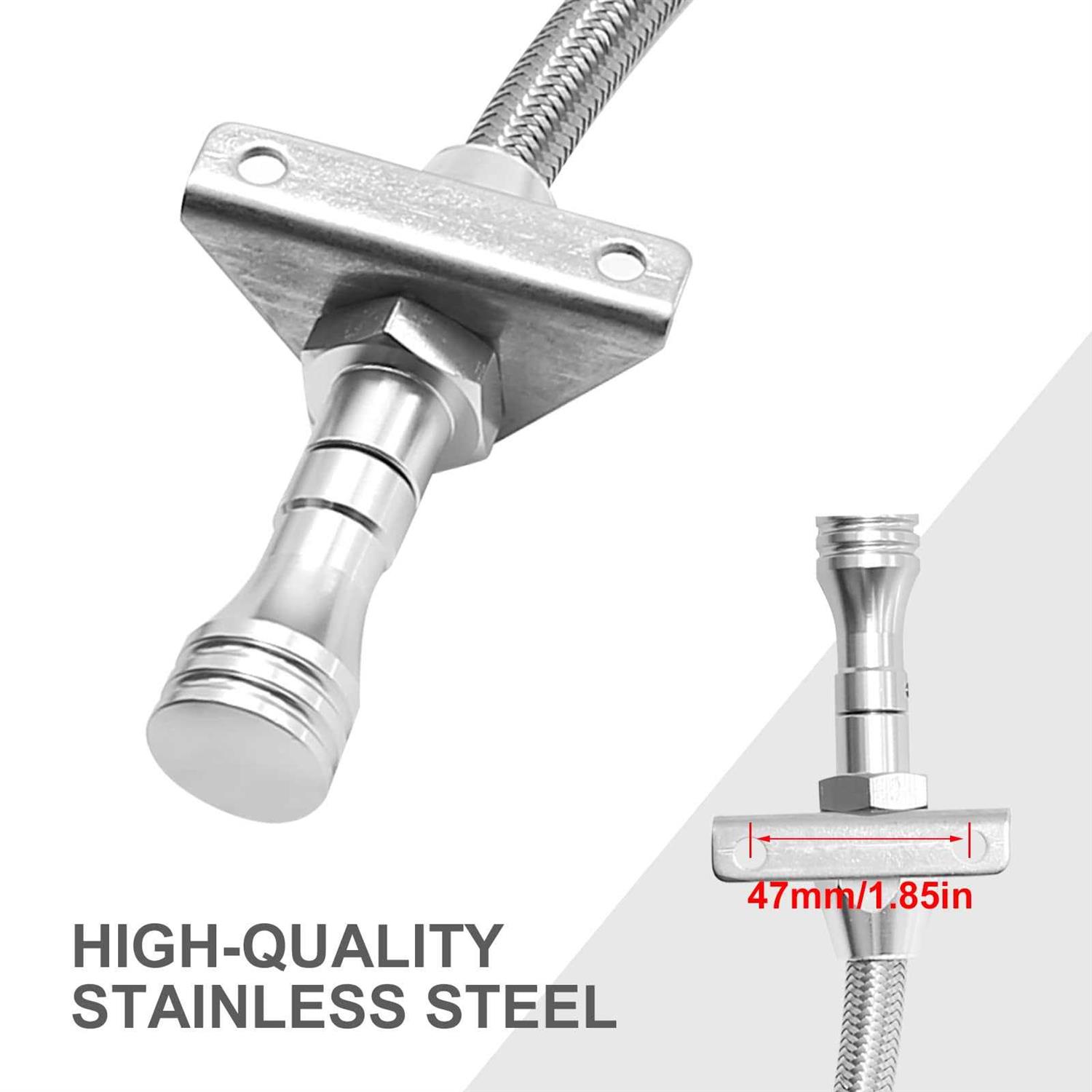 uoboeuq 4 Pack 1inch L-Shaped Plate Swivel Caster Ball Bearing L-shap - MT - Mrs Treak