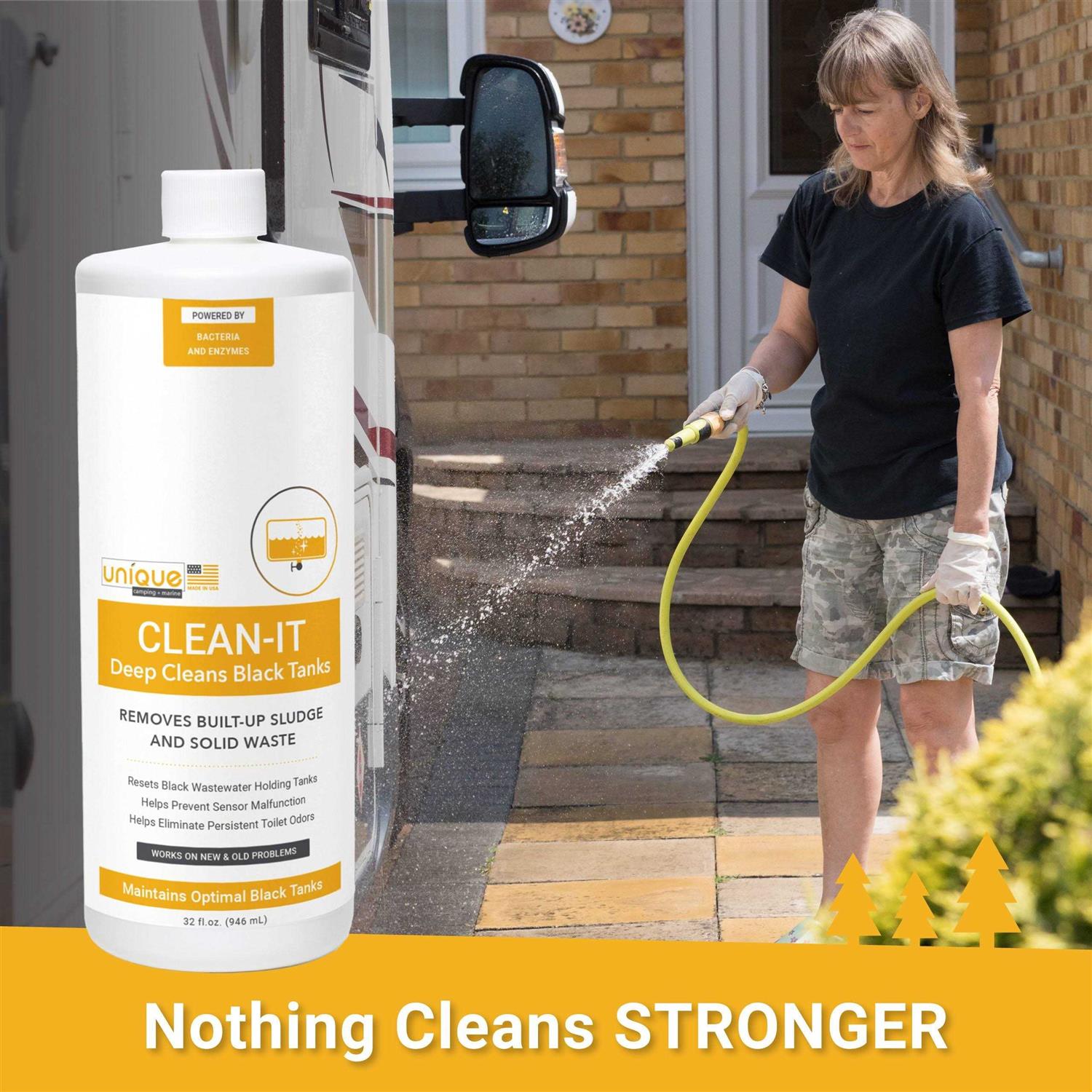 Unique Clean-It RV Black Tank Cleaner Enzyme Liquid - MT - Mrs Treak