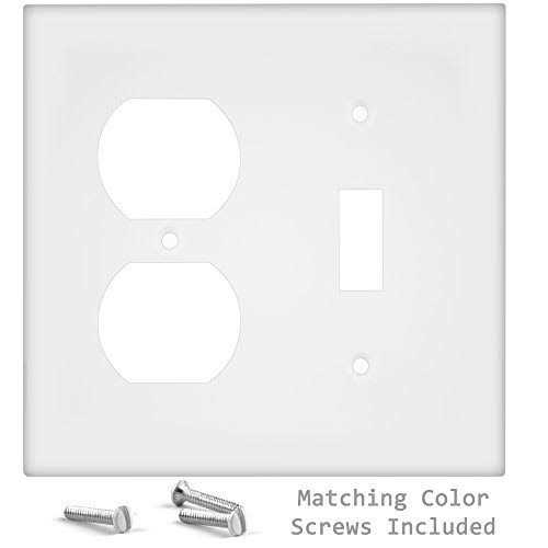 Enerlites 2-Gang Decorator/GFCI Outlet Wall Plate 8832 - MT - Mrs Treak