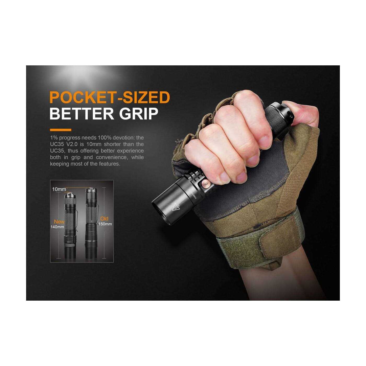 Fenix TK35UE V2.0 5000 Lumen Flashlight TK35 UE V2.0 - MT - Mrs Treak