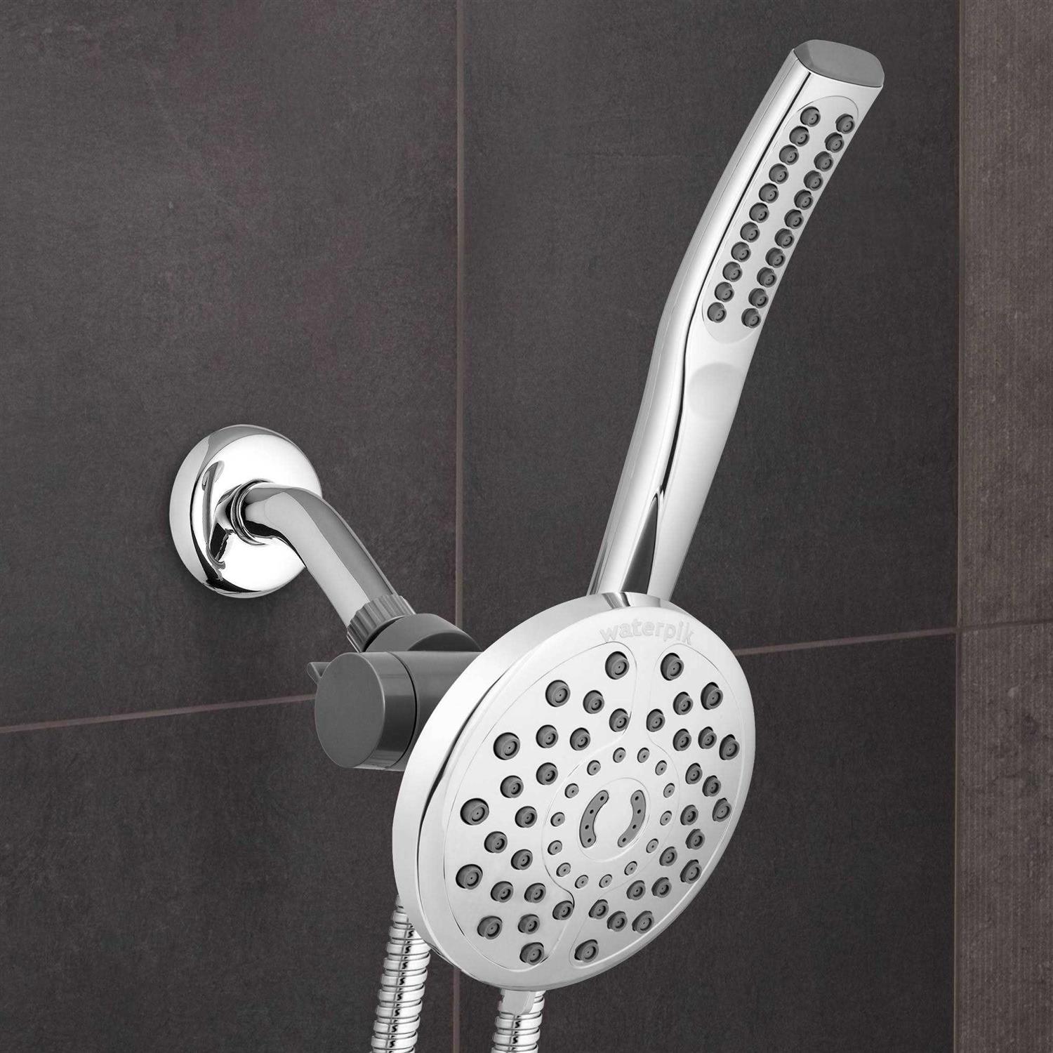 Waterpik PowerSpray Plus Chrome 6 settings Showerhead 1.8 gpm - MT - Mrs Treak