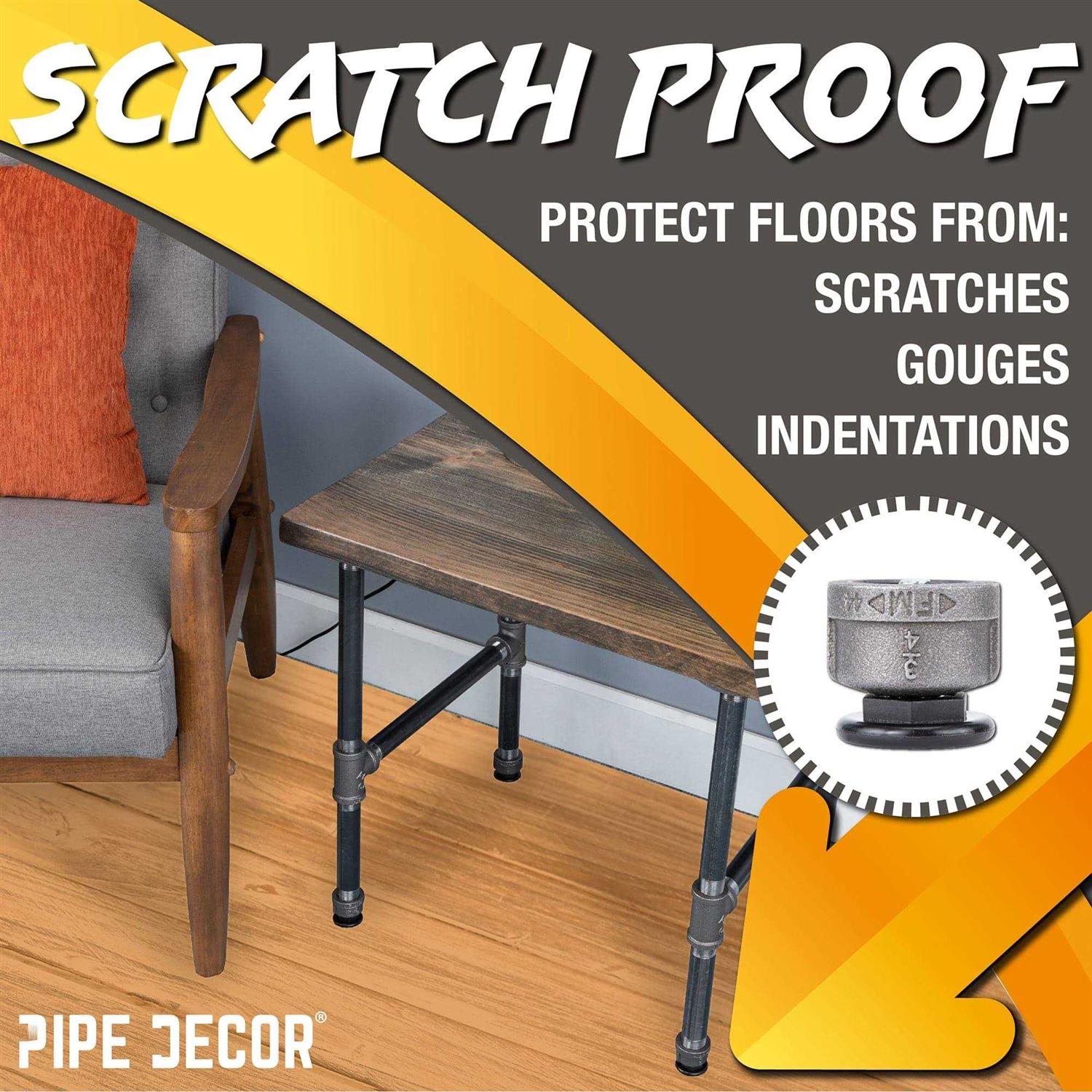 Pipe DECOR Furniture Leg Levelers - MT - Mrs Treak