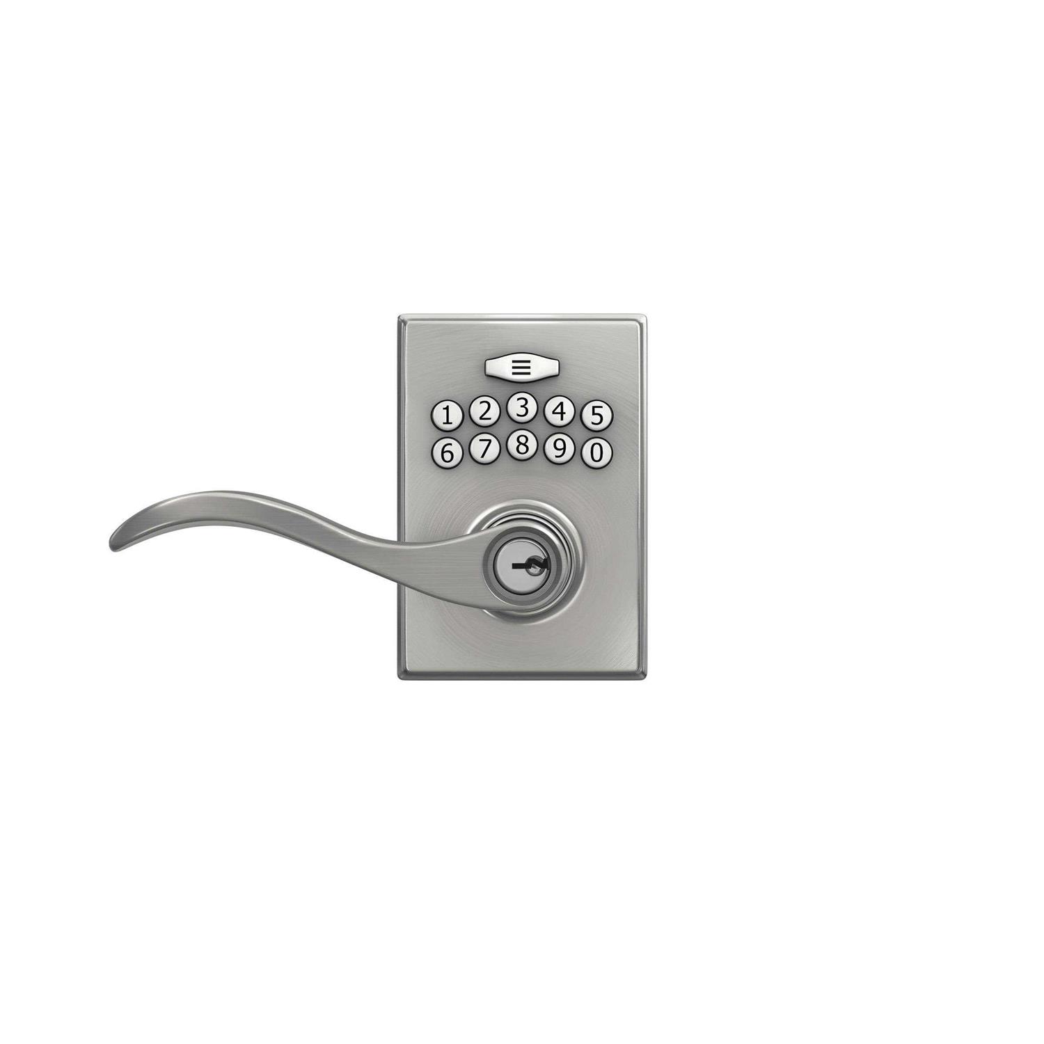 First Secure by Schlage Presley Keyed Entry Door Lever - MT - Mrs Treak