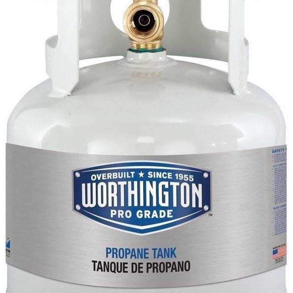 Worthington Cylinders 281165 Vertical Portable Steel LP Tank Cylinders - MT - Mrs Treak