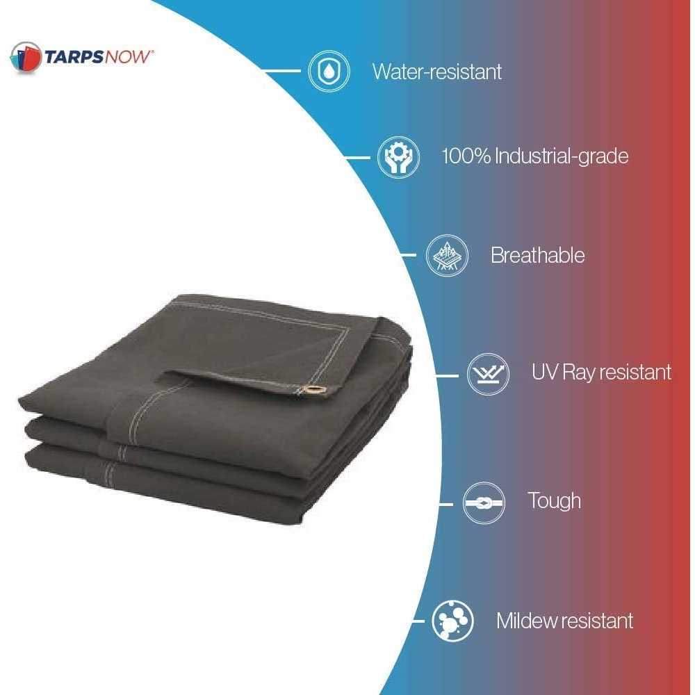 Tarps Now 18 Mil Canvas Tarp with Brass - MT - Mrs Treak