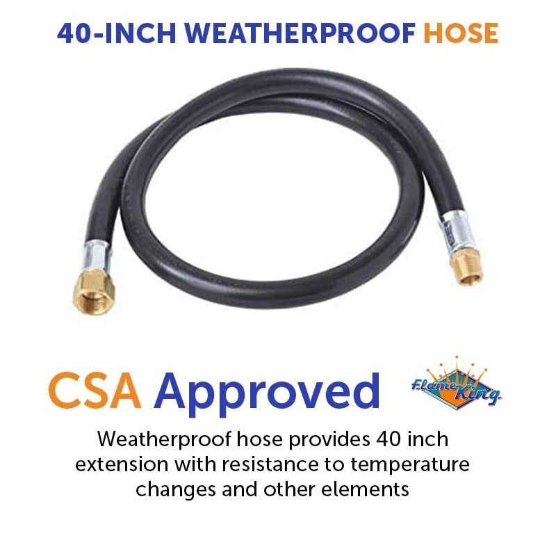 Flame King Steel Braided Hose With Regulator - MT - Mrs Treak