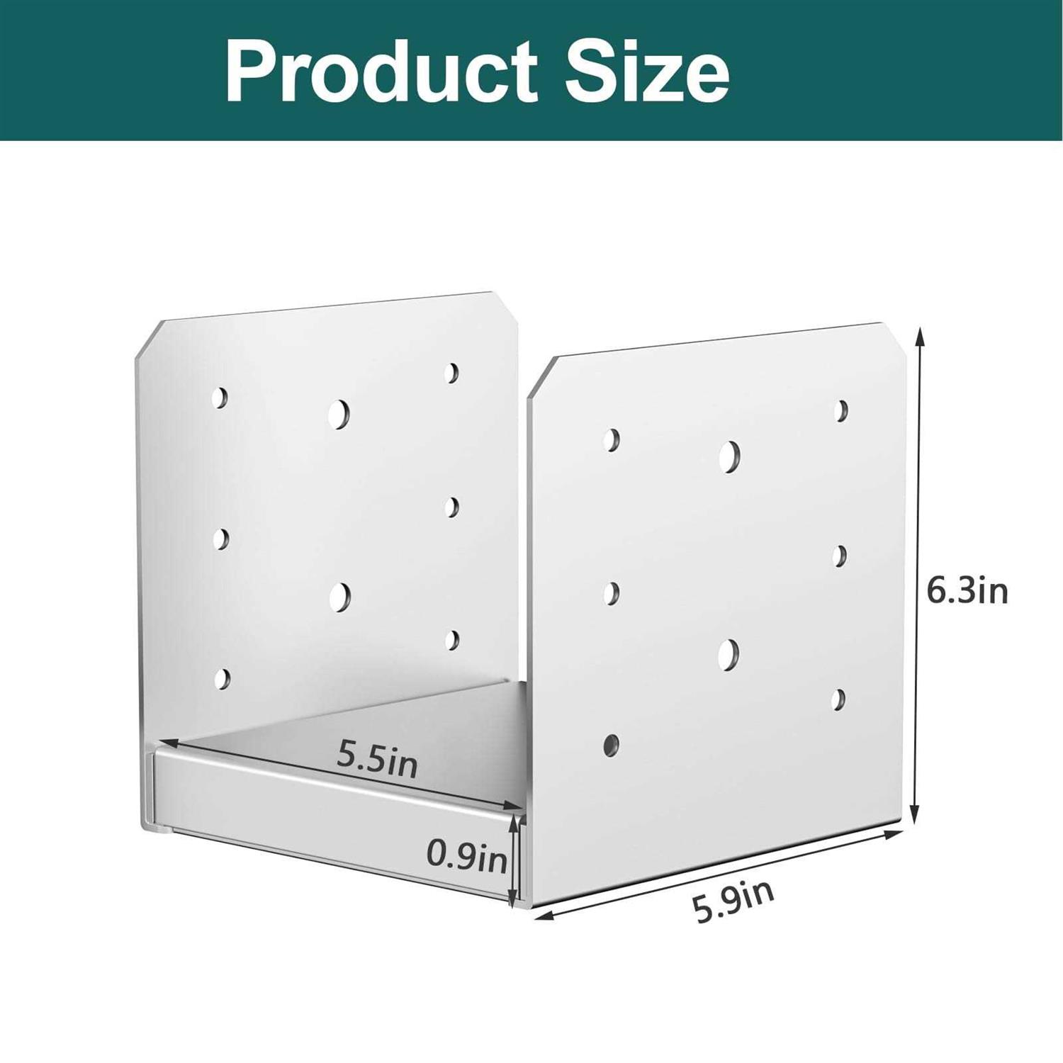 SPACEEUP Post Base Anchor Adjustable Post Base Stainless Steel Concrete Post Anchor for Pavilion Deck Railing - MT - Mrs Treak