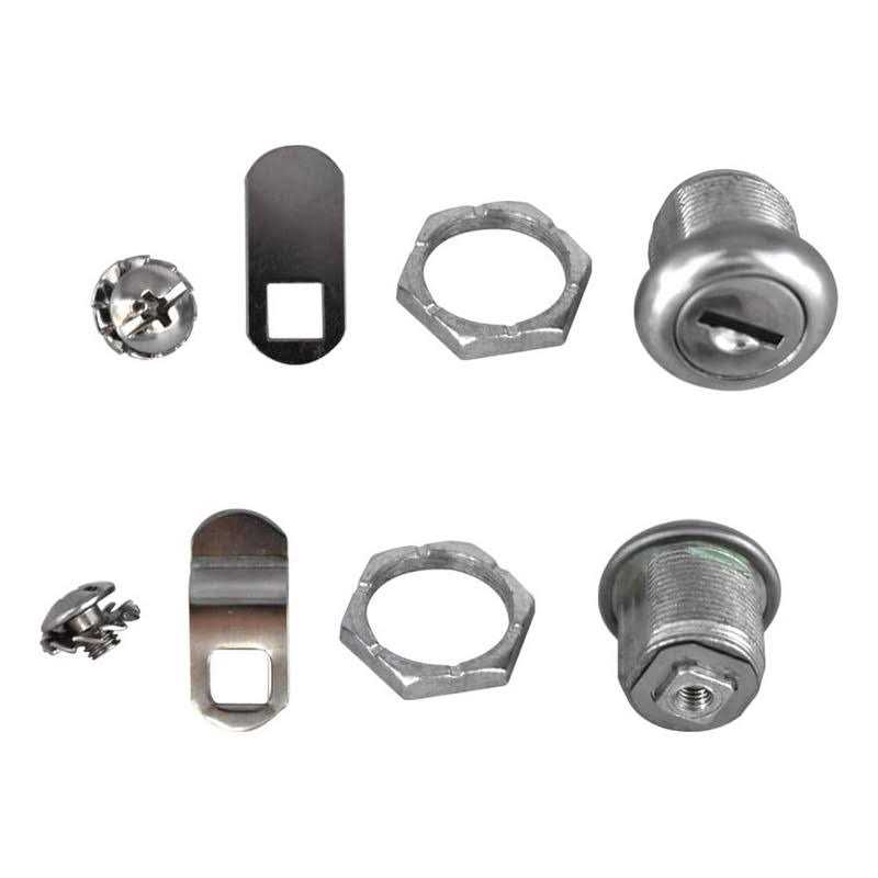 NIANNIAN 2 pack toolbox lock 5/8 tubular cam replacement lock hook cam keyed alike with 4 keys - MT - Mrs Treak