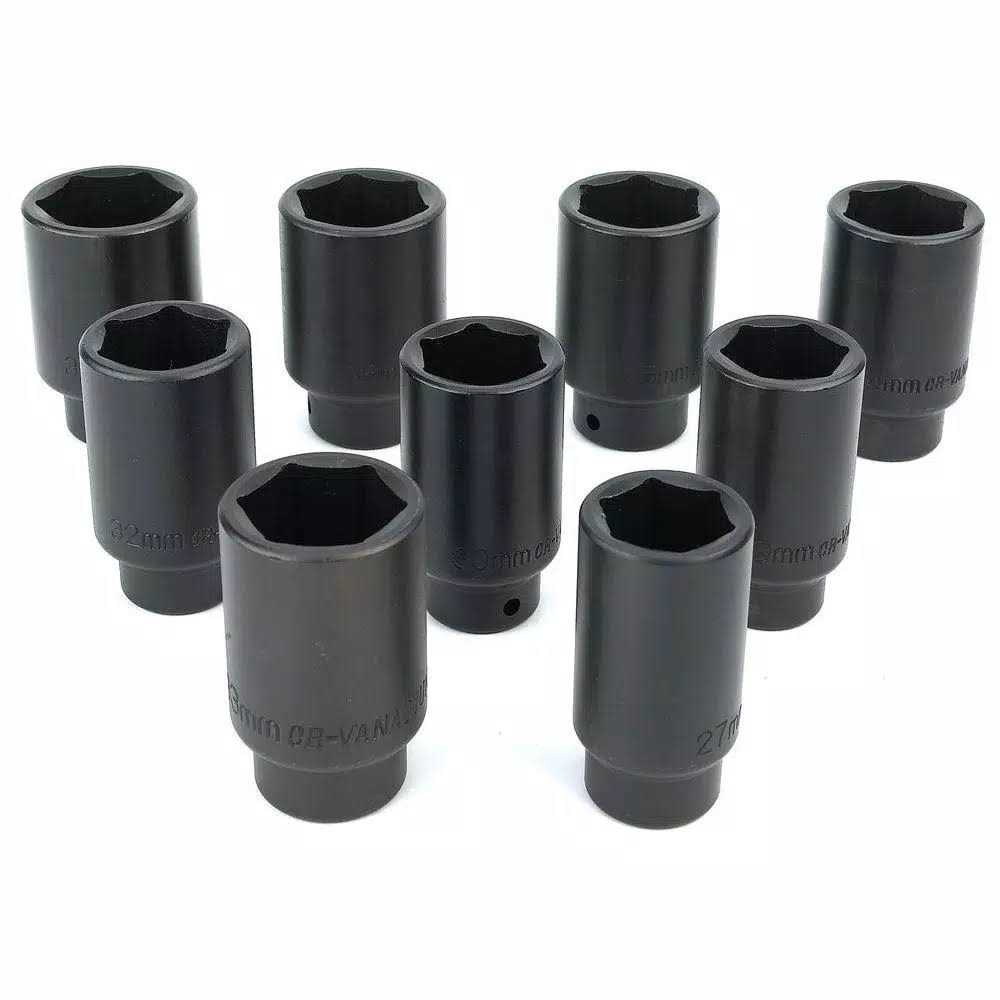 Powerbuilt 8 Piece Zeon SAE Socket Set for Damaged Bolts 941323A - MT - Mrs Treak