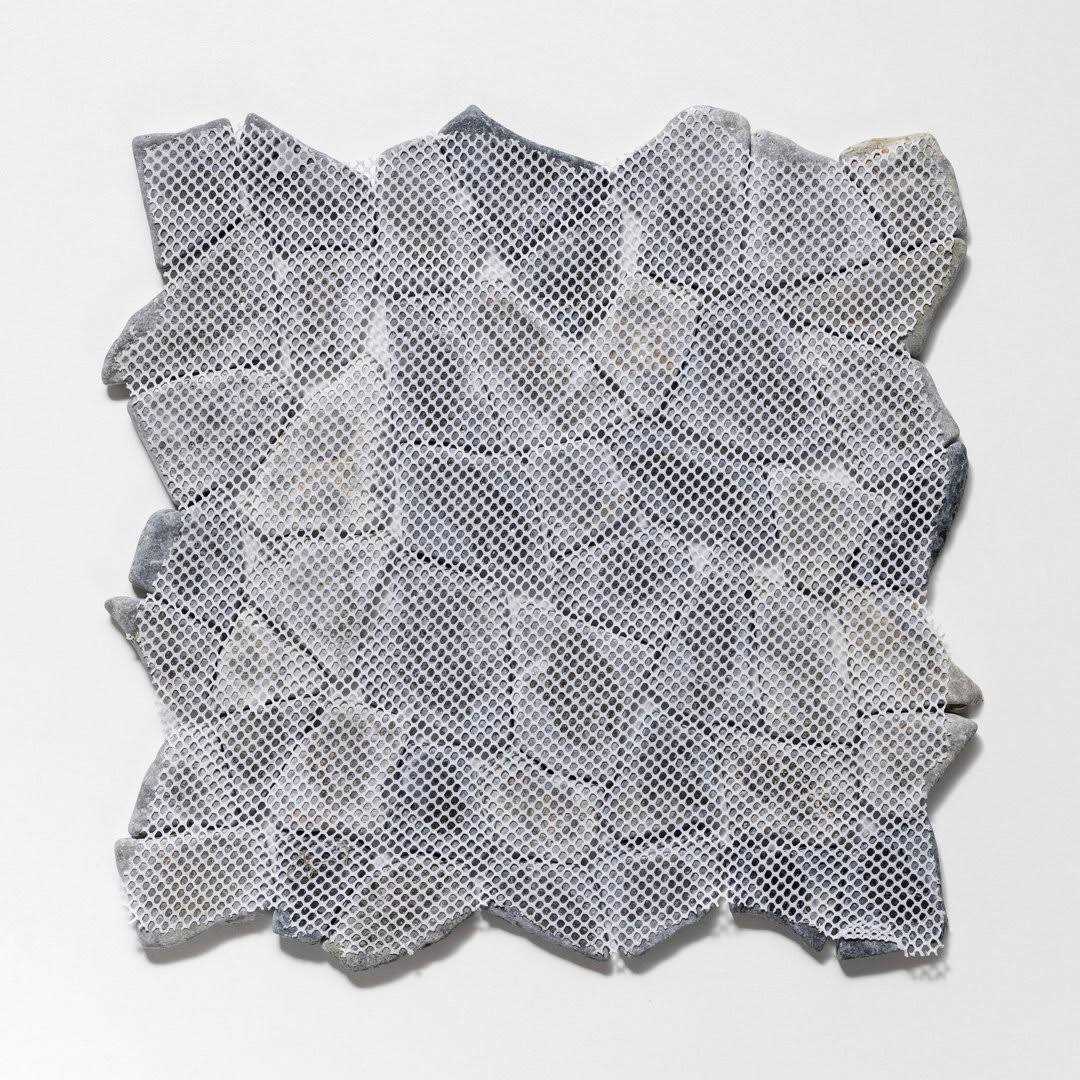 Tile Connection Classic Pebble Tile Grey/White/Black 11-1/2 in. x 11-1/2 in. x 12.7mm Mesh-Mounted Mosaic Tile - MT - Mrs Treak
