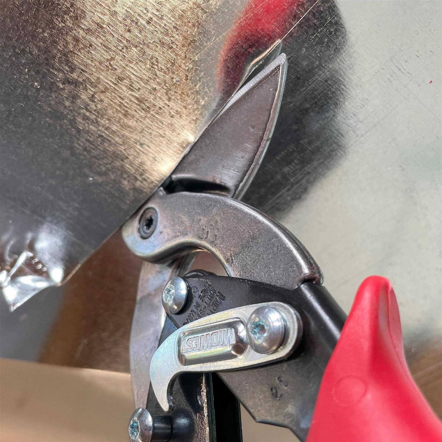 Midwest Snips Offset Long Cut Aviation Snip MWT-6516 - MT - Mrs Treak