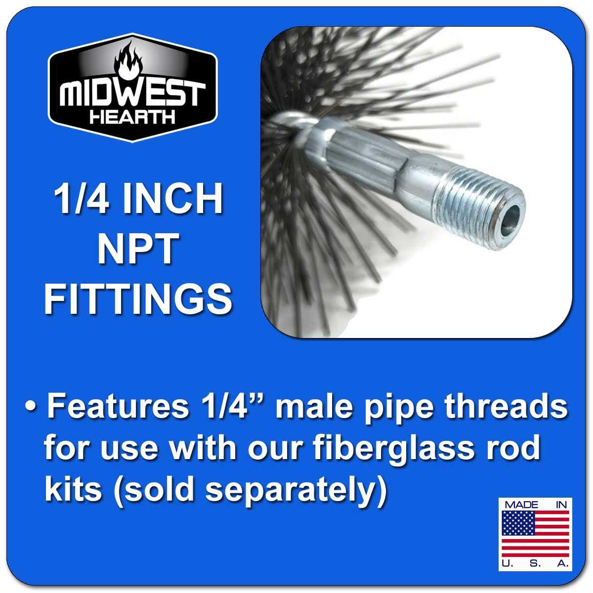 Midwest Hearth Wire Chimney Cleaning Brush - MT - Mrs Treak