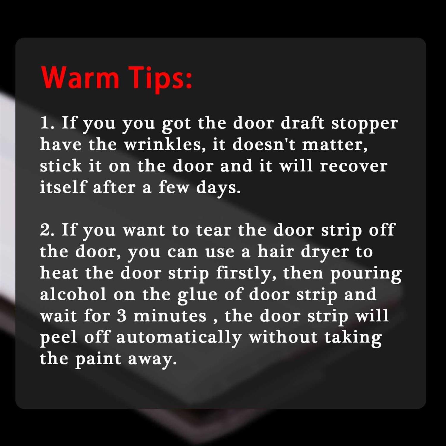 Suptikes 2 Pack Door Draft Stopperdoor Sweep for Exterior & Interior Doors,Door Bottom Seal Dust and Noise Insulation Weather Stripping Draft Guard - MT - Mrs Treak