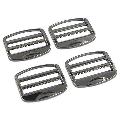 DGOL 10 pcs Heavy Zinc Alloy Ladder Lock Slider Metal Adjustable Webbing Release Buckles - MT - Mrs Treak