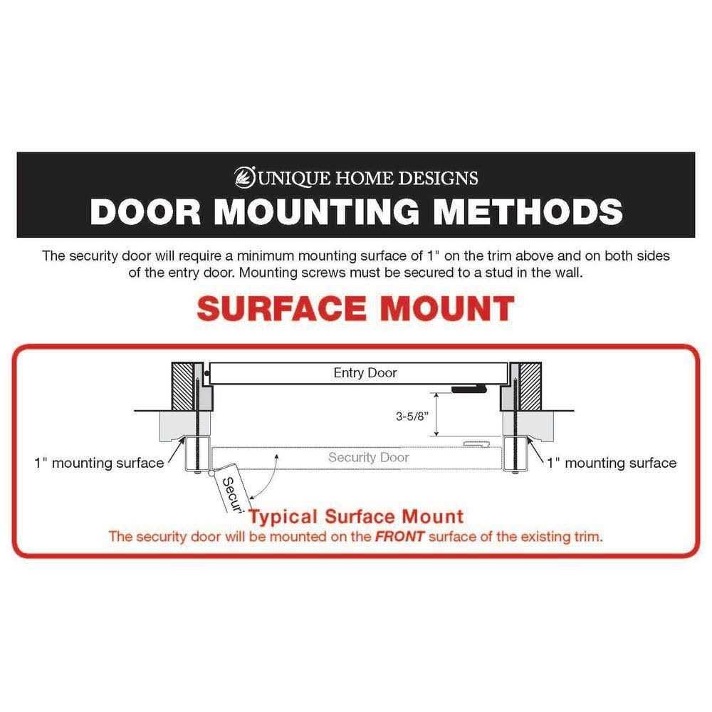 Titan 80 in. Su Casa White Surface Mount Outswing Steel Security Door with Expanded Metal Screen - MT - Mrs Treak