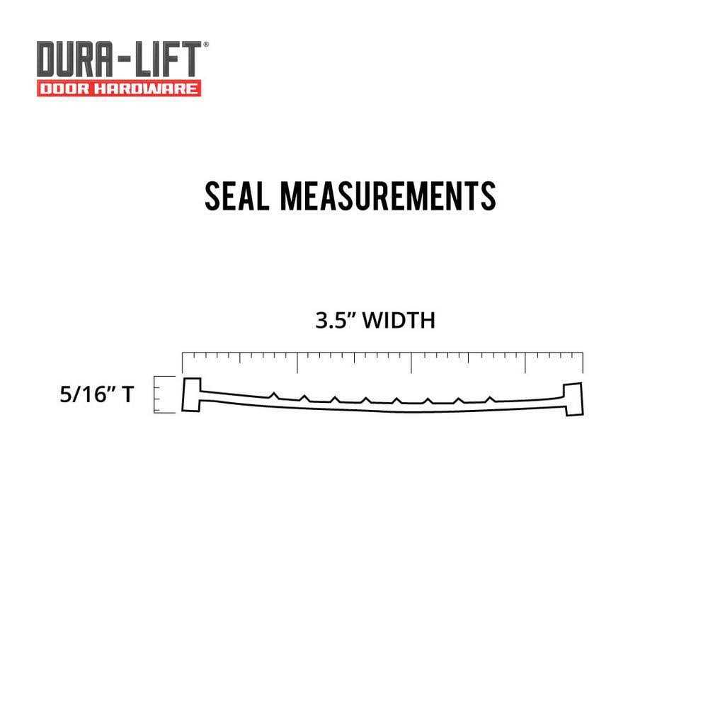 DURA-LIFT Garage Door Double-T Rubber Weather Seal DLSR9 - MT - Mrs Treak