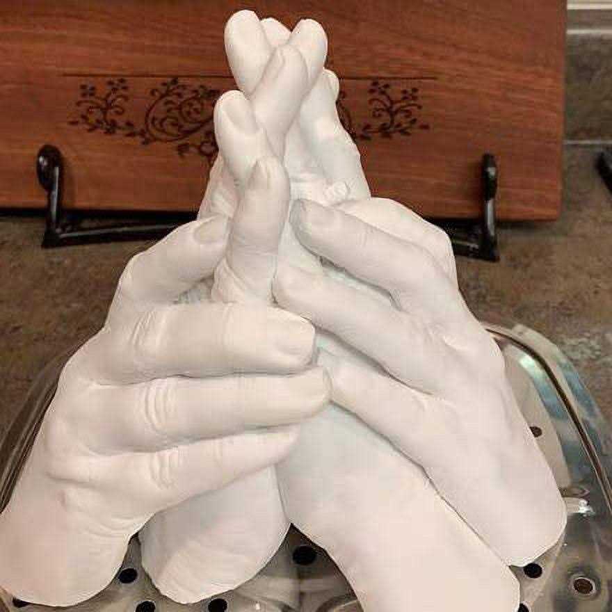 Luna Bean Keepsake Hands Casting Kit Family Hand Molding Clasped Group Hand Sculpture Kit & Molding Kit - MT - Mrs Treak
