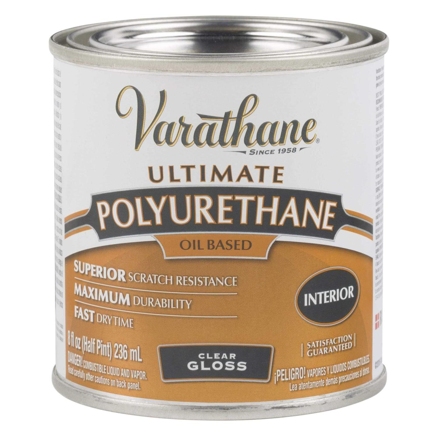 Varathane 8 oz. Clear Semi-Gloss Oil-Based Interior Polyurethane - MT - Mrs Treak