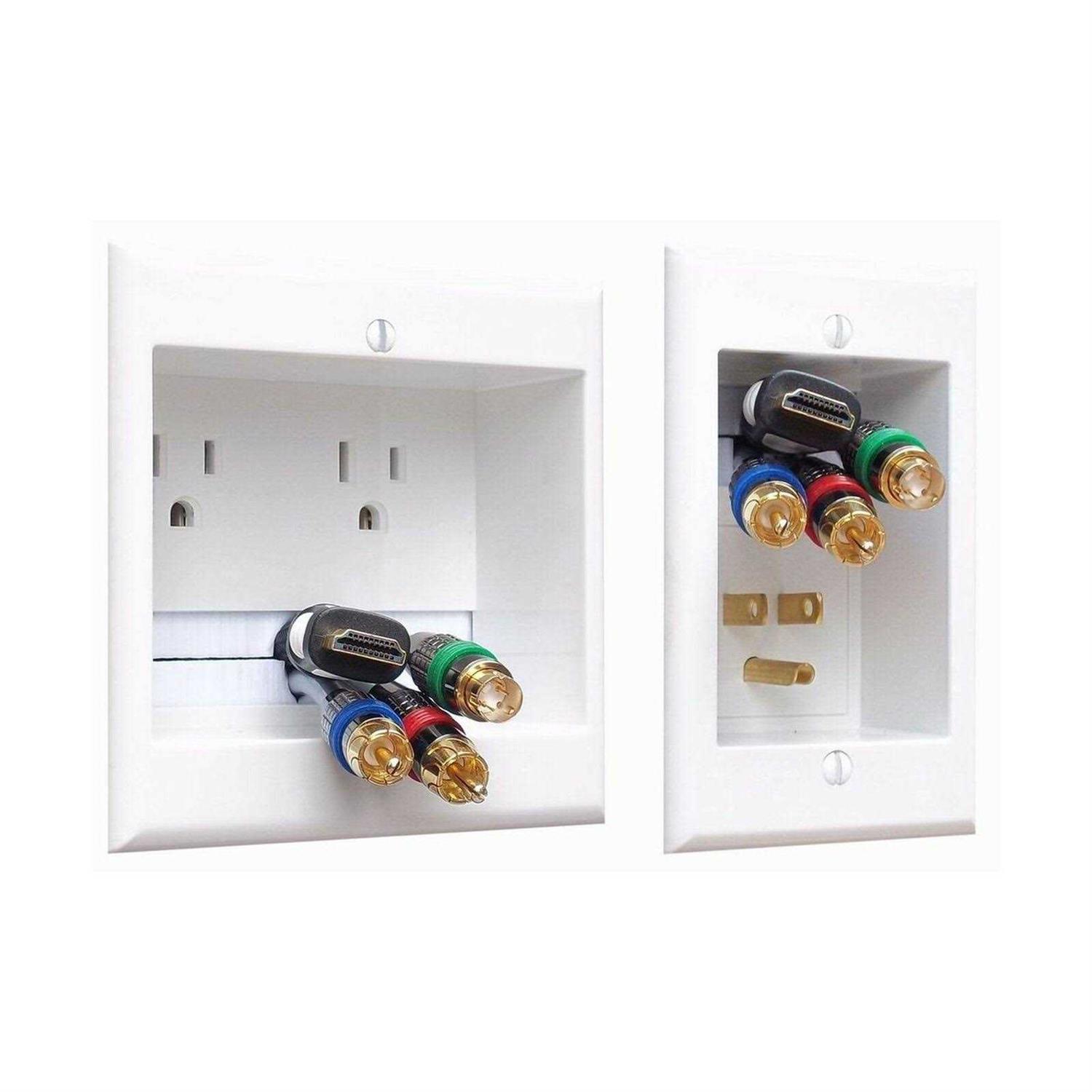 PowerBridge ONE-CK Recessed In-Wall Cable Management System with PowerConnect - MT - Mrs Treak