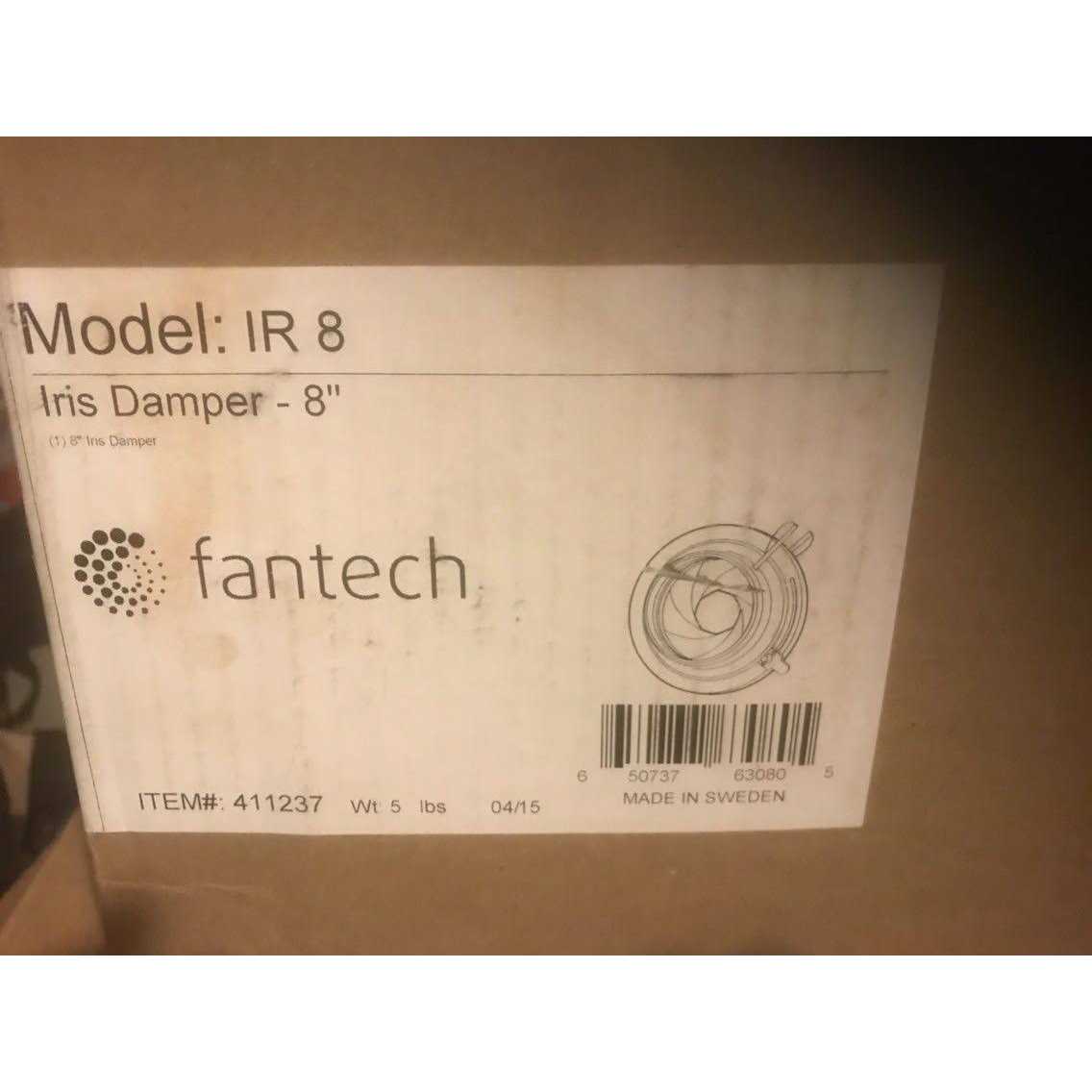 Fantech IR 4 Duct Iris Damper - MT - Mrs Treak