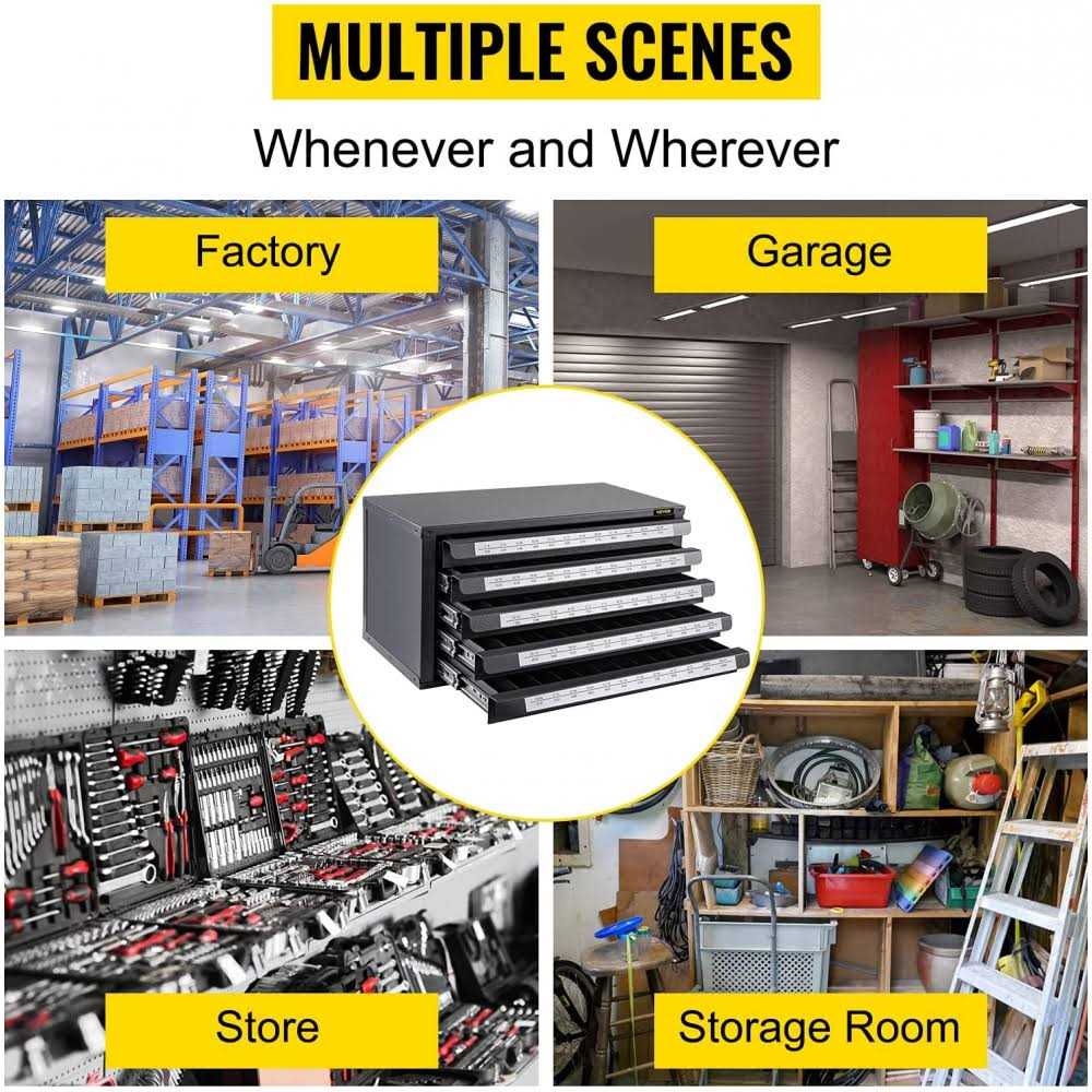 VEVOR Drill Bit Dispenser Cabinet Five-Drawer Drill Bit Dispenser - MT - Mrs Treak