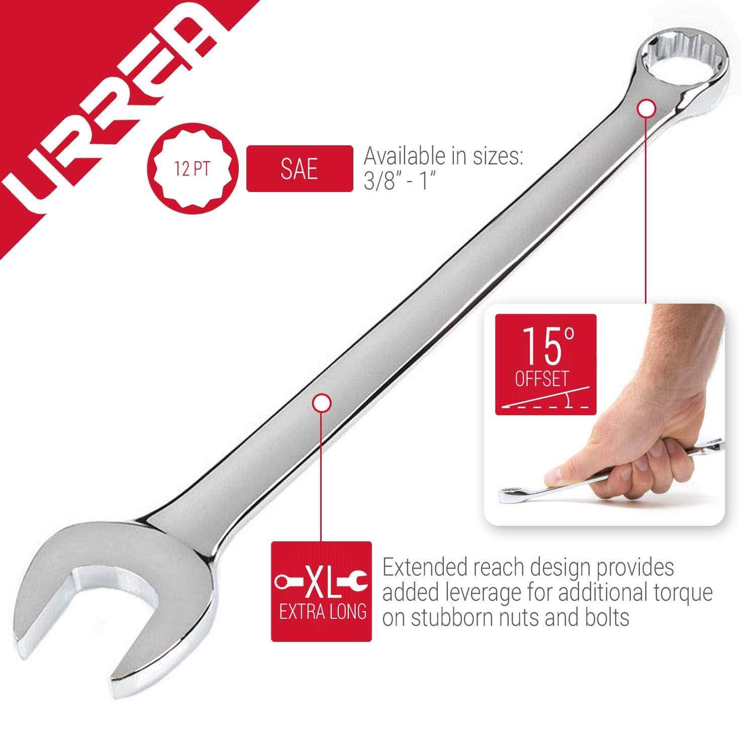 Urrea Combination 12 Point Wrench - MT - Mrs Treak