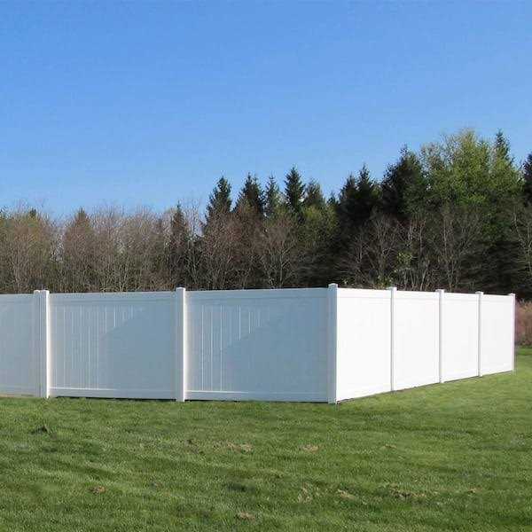 Weatherables Pembroke 4 ft. x White Vinyl Privacy Fence Panel - MT - Mrs Treak