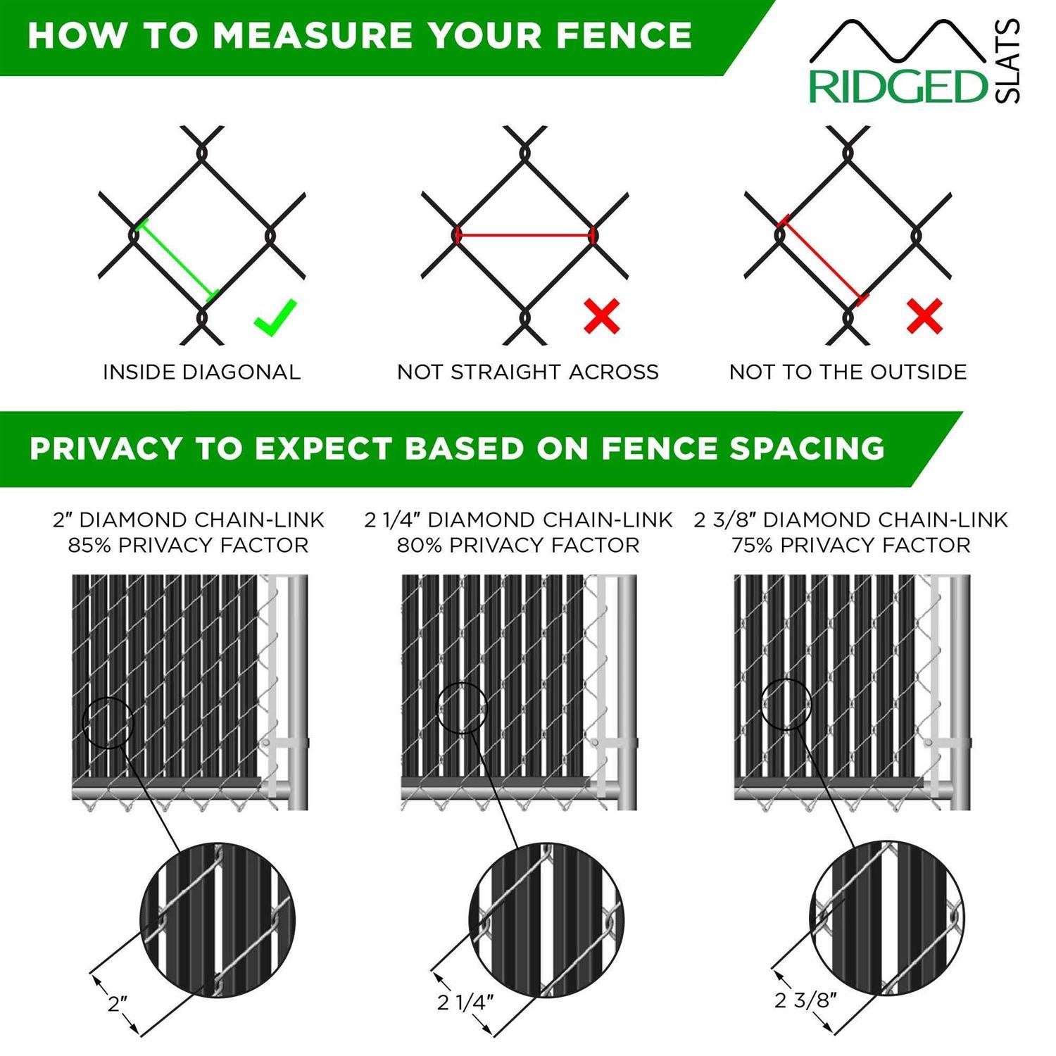 Made In America Ridged Slats Slat Depot Single Wall Bottom Locking Privacy Slat For 3 4 5 6 7 And 8 Chain Link Fence - MT - Mrs Treak