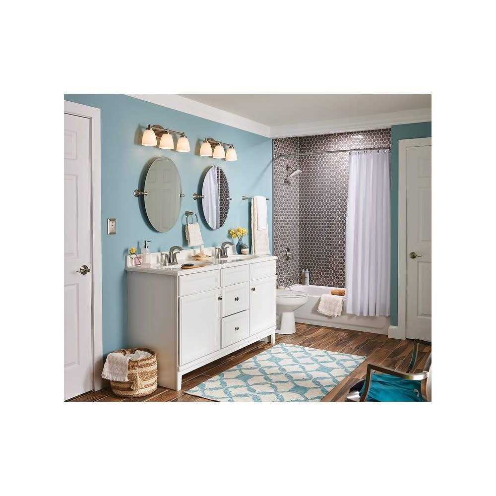 Moen Lindor Brushed Nickel 2-Handle Widespread Bathroom Faucet - MT - Mrs Treak