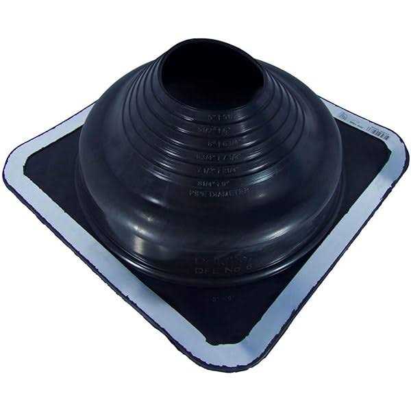 Dektite #4 Square Black EPDM Flexible Pipe Flashing - MT - Mrs Treak